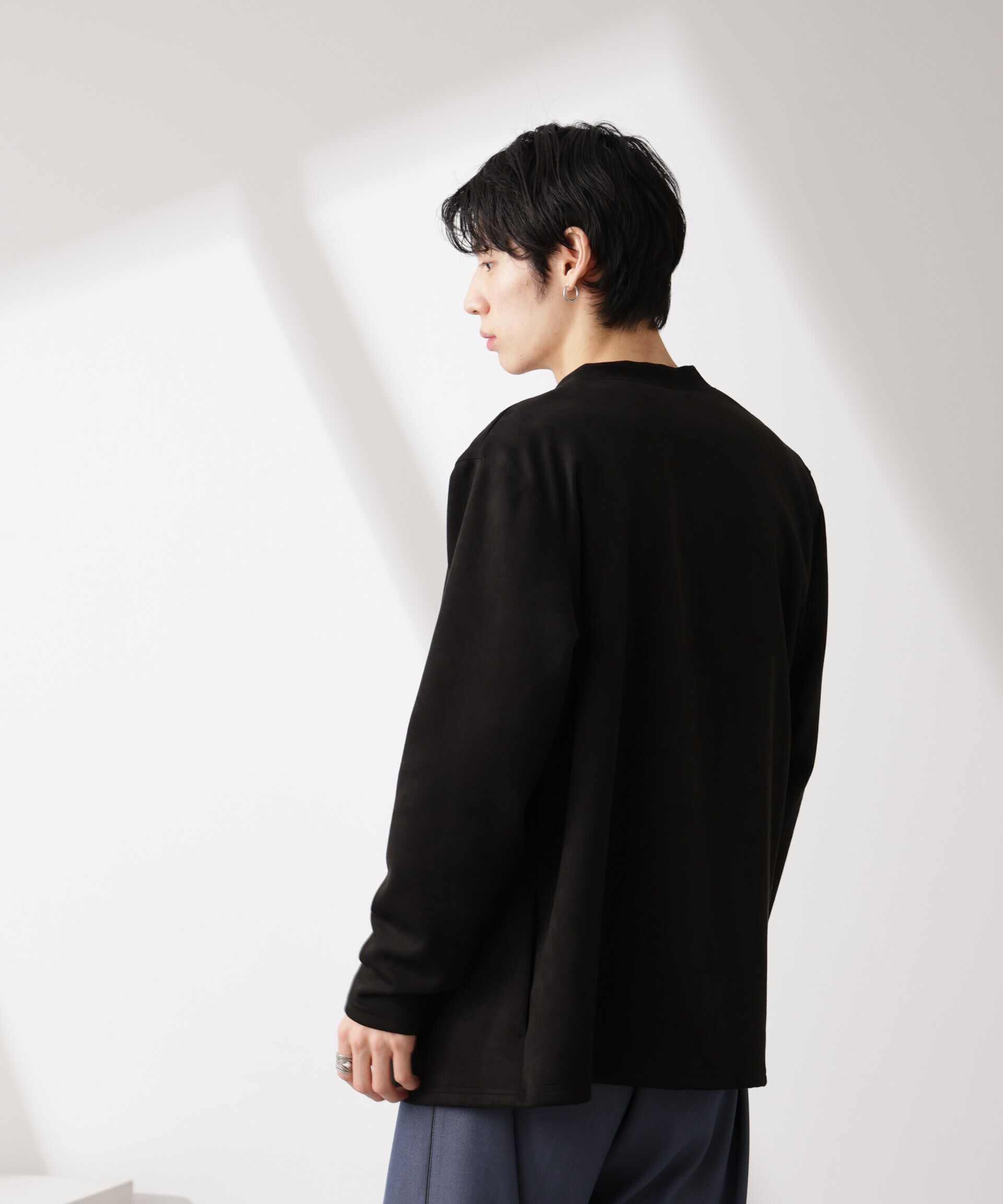 nano･universe「フェイクスエードトッパーカーディガン」|Tシャツ・カットソー|
