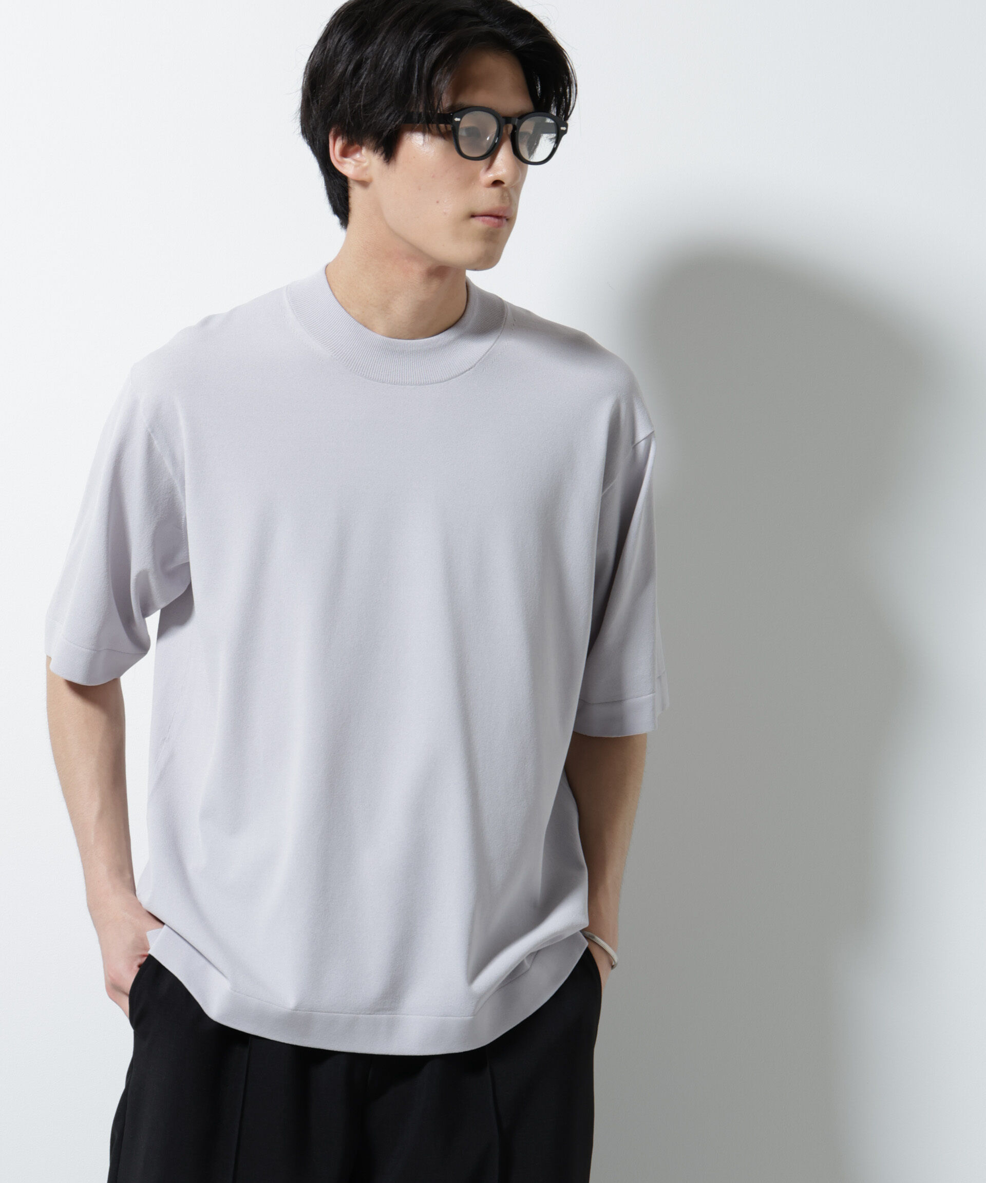 nano･universe「｢ELITE 7 FUNCTION｣モックネックニット」|ニット・セーター|