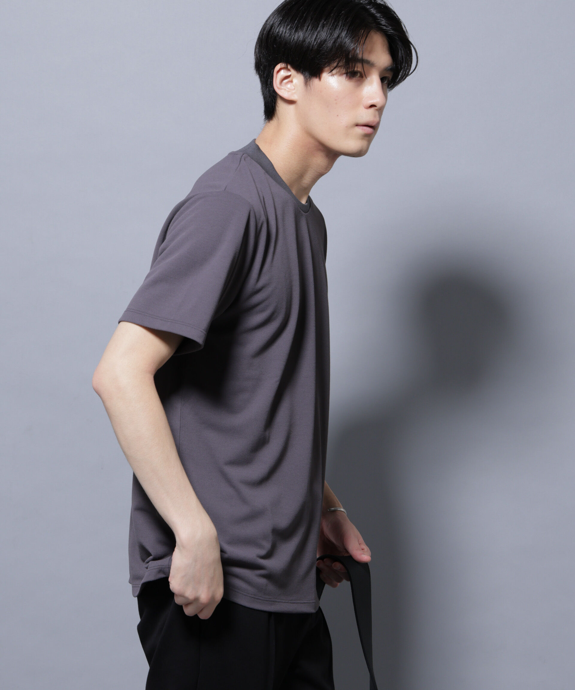 nano･universe「「N Tshirts」 AERO FREEZE 鹿の子ジャケT 半袖」|Tシャツ・カットソー|