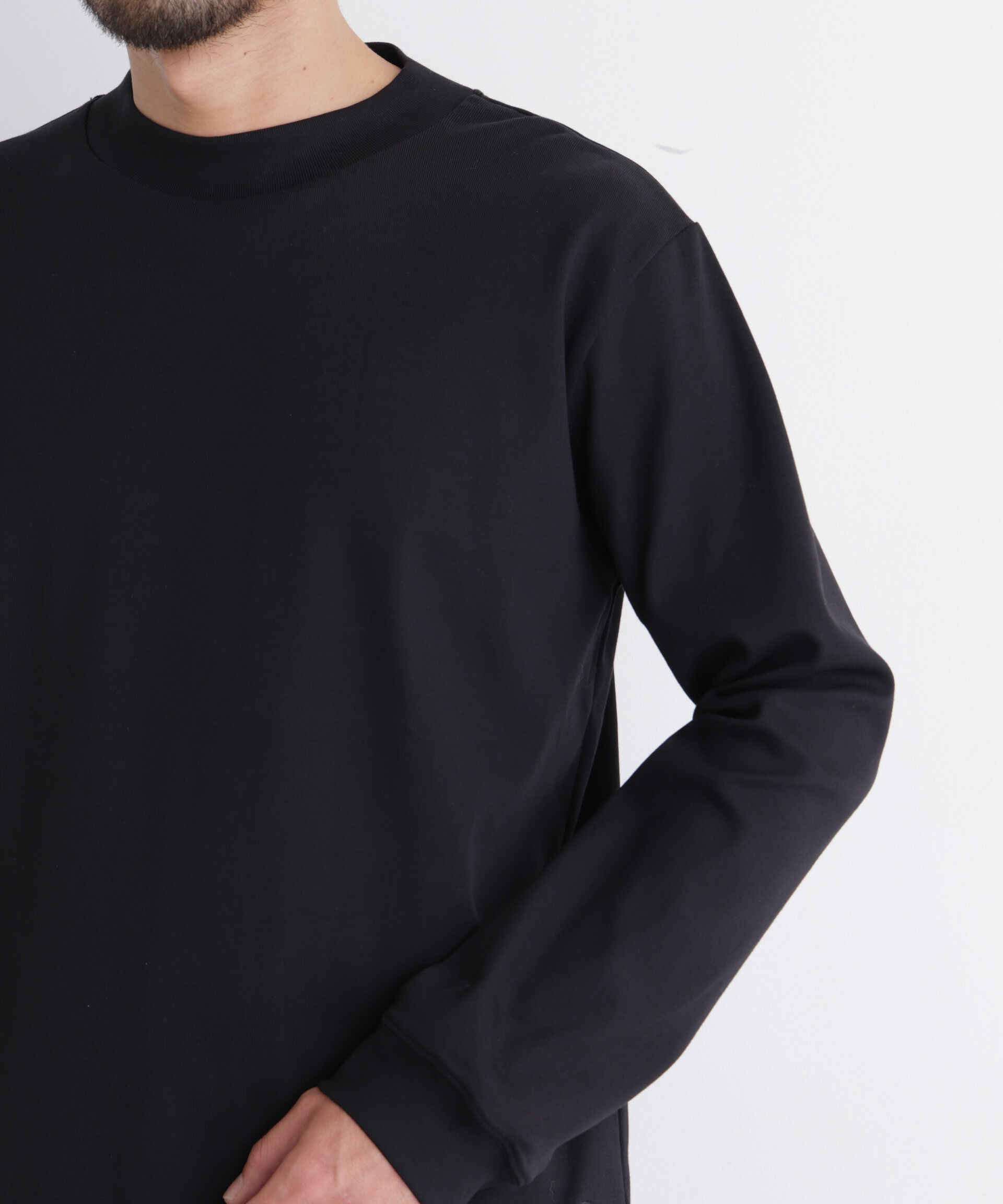 NANO universe「「FORMAL JERSEY」モックネックカットソー長袖」|Tシャツ・カットソー|