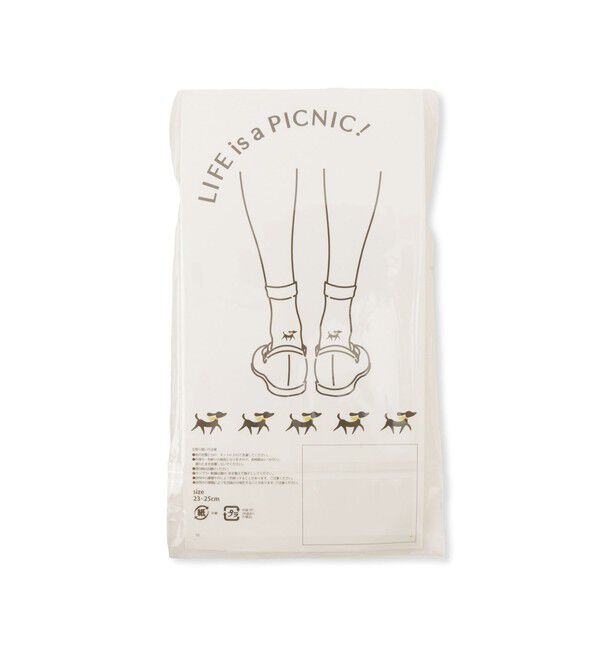 ROPE PICNIC PASSAGE「PICNIC DOGシリーズ ヒールアクセントソックス」|ソックス|