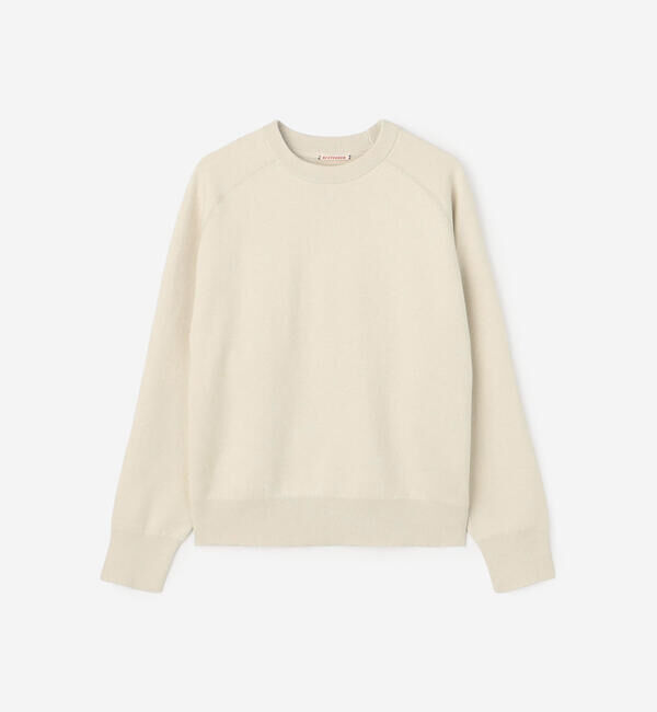  「RYE TENDER | コットンカシミア ラグランニット WOMEN」|ニット・セーター|WHITE系1
