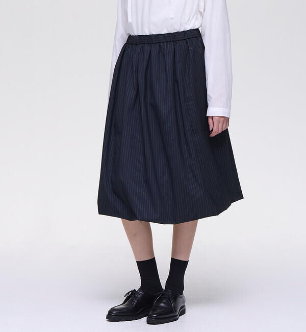  「mizuiro ind | バルーン スカート WOMEN」|スカート|NAVY系1