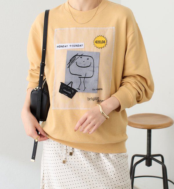  「《コラボアイテム》BRIGITTE TANAKA&times; The NERDYスウェット」|Tシャツ・カットソー|イエロー
