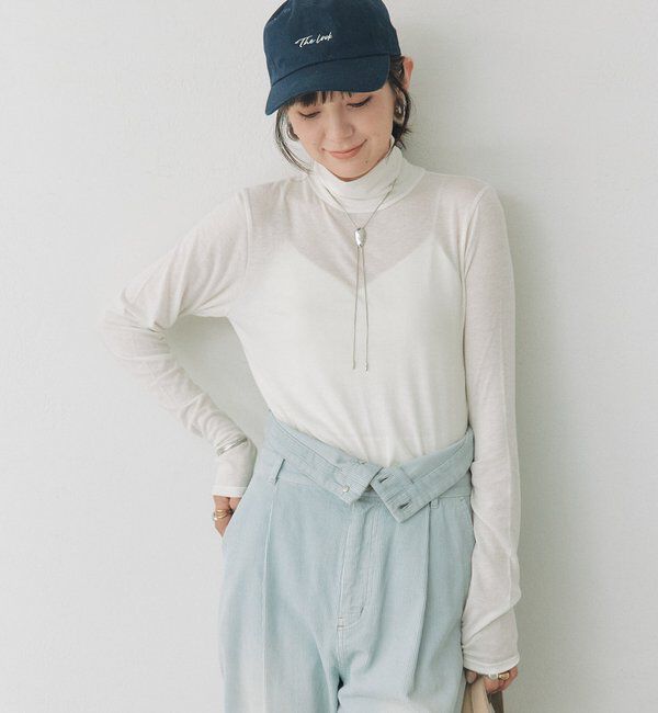  「シルクブレンドカットタートル」|Tシャツ・カットソー|