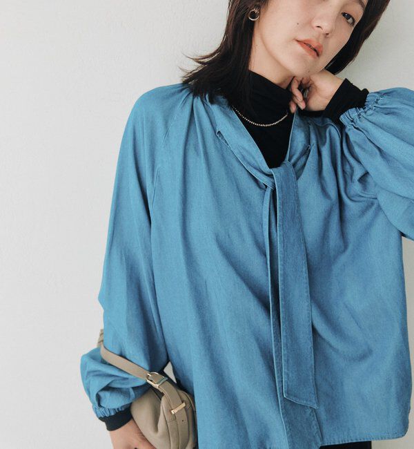  「シルクブレンドカットタートル」|Tシャツ・カットソー|