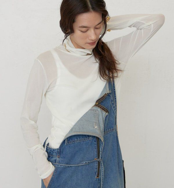  「《万能インナー》メッシュハイネックプルオーバー」|Tシャツ・カットソー|