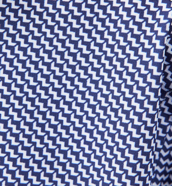 ABAHOUSE「【FLEX SHIRTS / Dry Moment使用】シャークスキン柄 長袖シ」|シャツ・ブラウス|