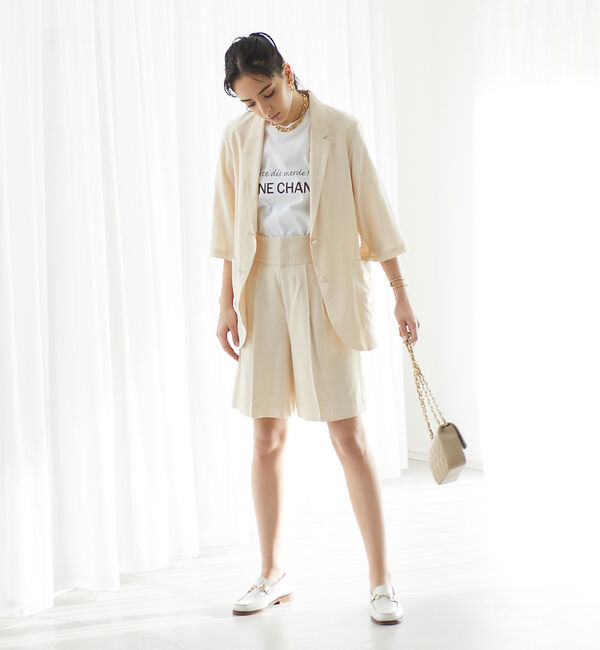 Rouge vif「【セットアップ対応】ベルト付きハーフパンツ」|その他|