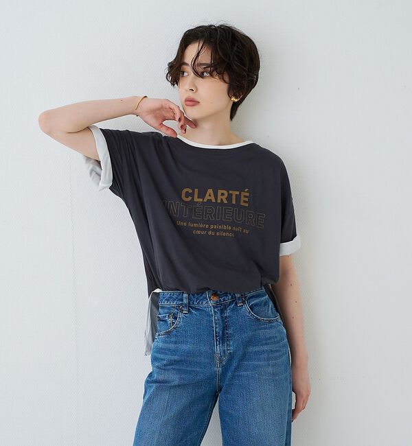 Rouge vif「2WAYコットンリバーシブルロゴＴシャツ」|Tシャツ・カットソー|