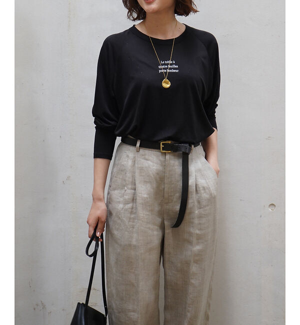 qualite「シアーロゴロンT」|Tシャツ・カットソー|
