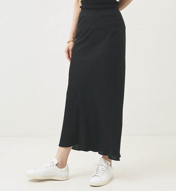 The Store by C' 「【COCUCA】【WEB限定カラー】バイヤスマキシスカート」|スカート|ブラック