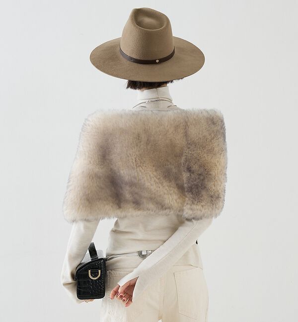 The Store by C' 「【KARL DONOGHUE】Popper Shrug／ファーシュラッグ」|マフラー|