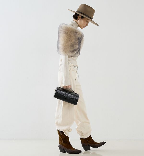 The Store by C' 「【KARL DONOGHUE】Popper Shrug／ファーシュラッグ」|マフラー|