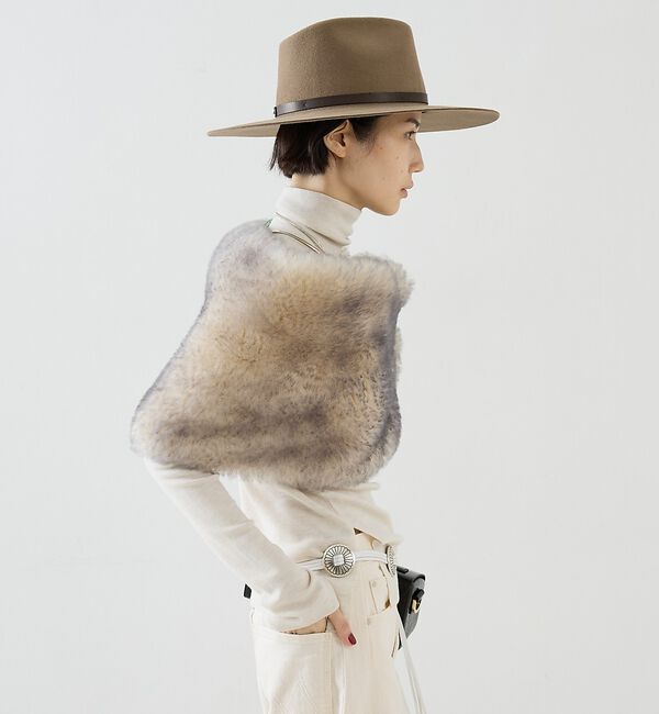 The Store by C' 「【KARL DONOGHUE】Popper Shrug／ファーシュラッグ」|マフラー|