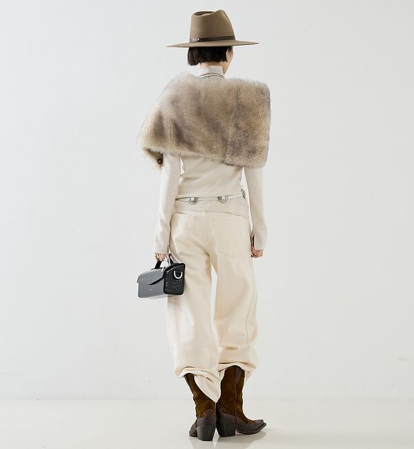 The Store by C' 「【KARL DONOGHUE】Popper Shrug／ファーシュラッグ」|マフラー|