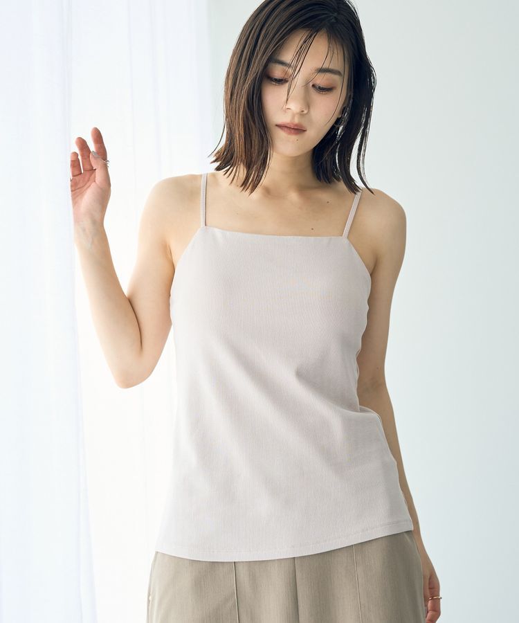 YECCA VECCA「カップ付きベアキャミソール」|キャミソール|
