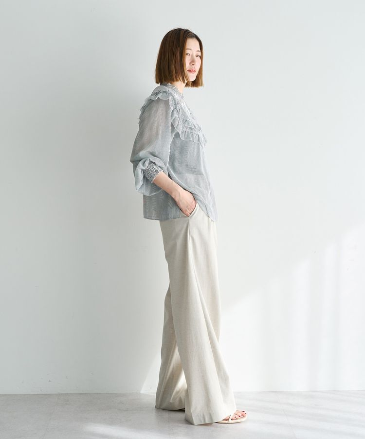 YECCA VECCA「ラッフルレースブラウス」|シャツ・ブラウス|