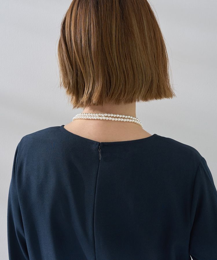 YECCA VECCA「ジョーゼットプリーツワンピース」|ワンピース|