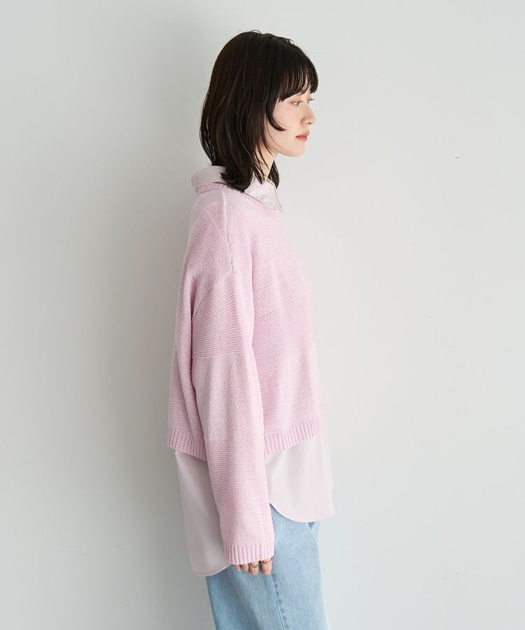 YECCA VECCA「テープヤーンルーズニットプルオーバー」|ニット・セーター|