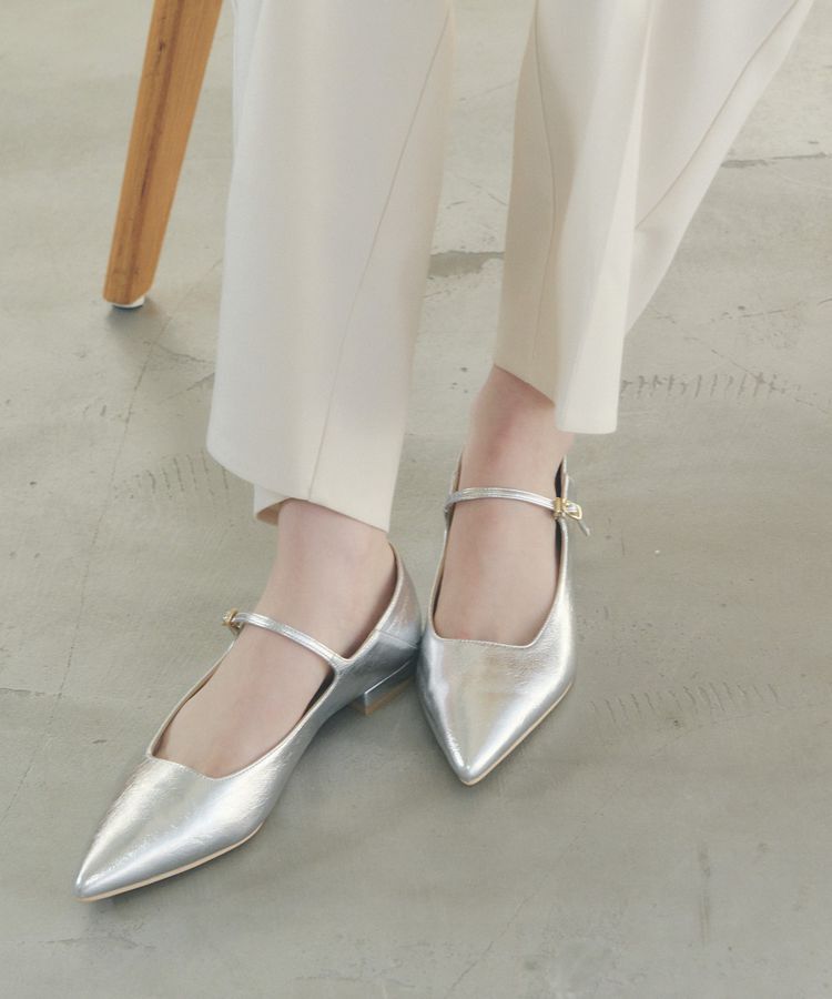 YECCA VECCA「メリージェーンストラップパンプス」|パンプス|Silver