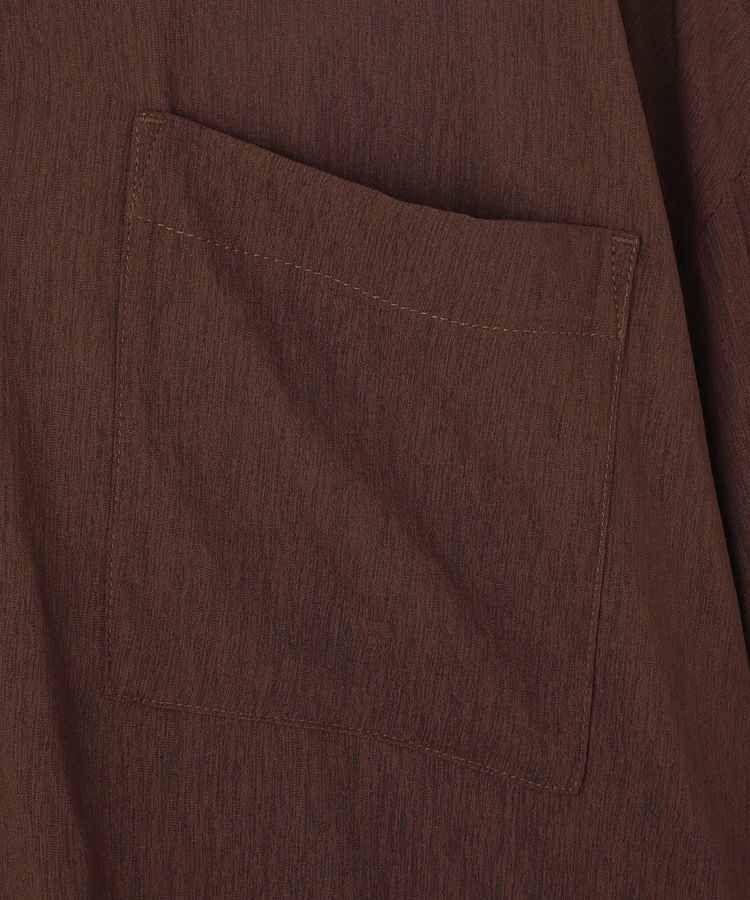 YECCA VECCA「ドライタッチシアーバンドカラーシャツ」|シャツ・ブラウス|