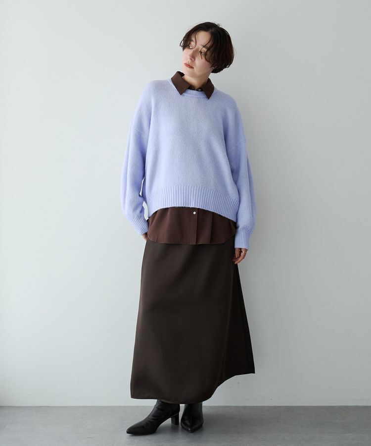 YECCA VECCA「バックギャザーロングシャツ」|シャツ・ブラウス|