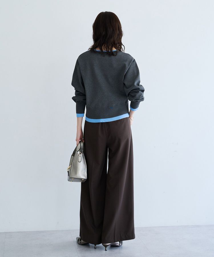 YECCA VECCA「2wayレイヤードクルーネックカーディガン」|カーディガン|