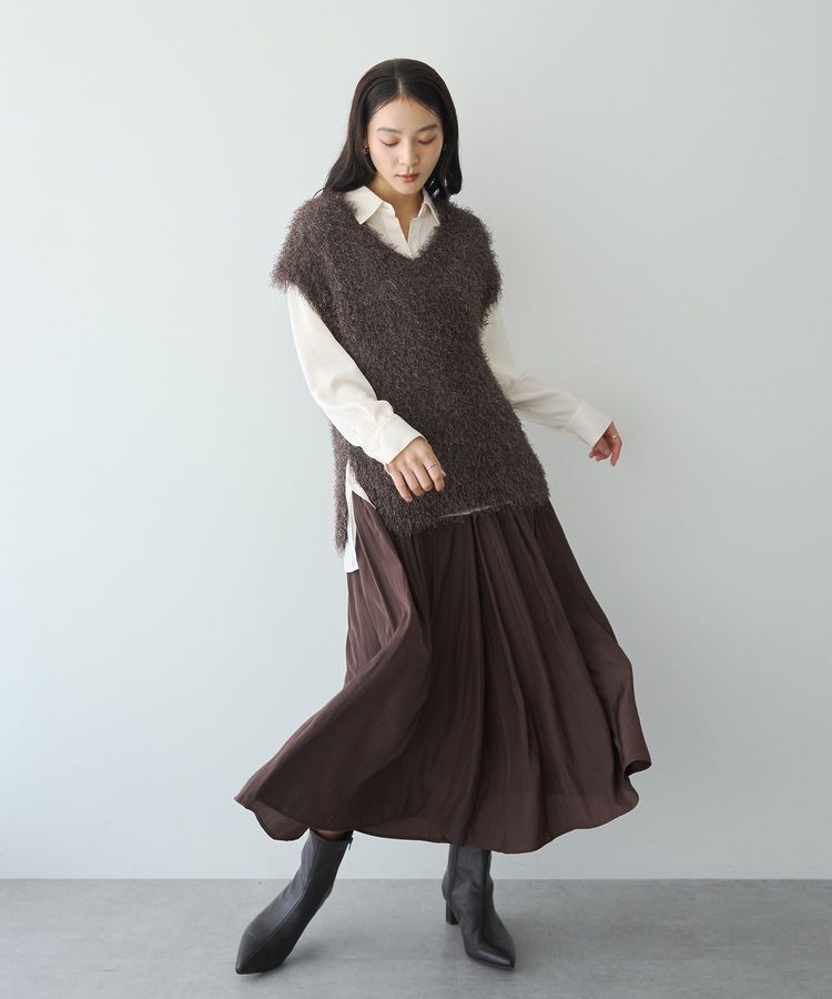 YECCA VECCA「【接触冷感】サテンギャザーパンツ」|その他|