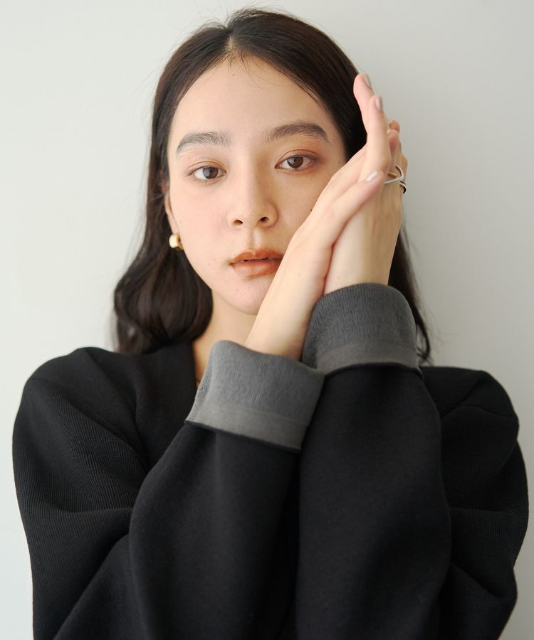 YECCA VECCA「ダブルフェイス配色コーディガン」|カーディガン|