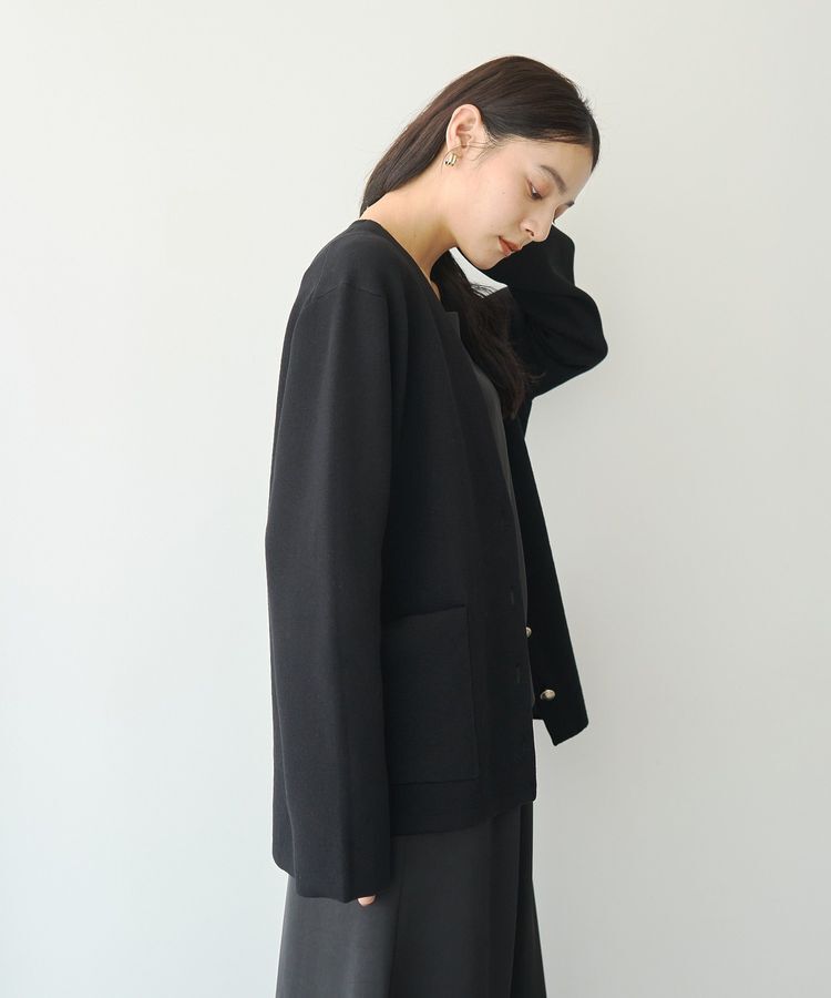 YECCA VECCA「ダブルフェイス配色コーディガン」|カーディガン|