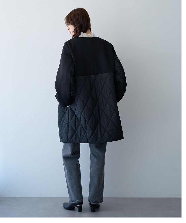 YECCA VECCA「カットボンディング&times;中綿コート」|その他|