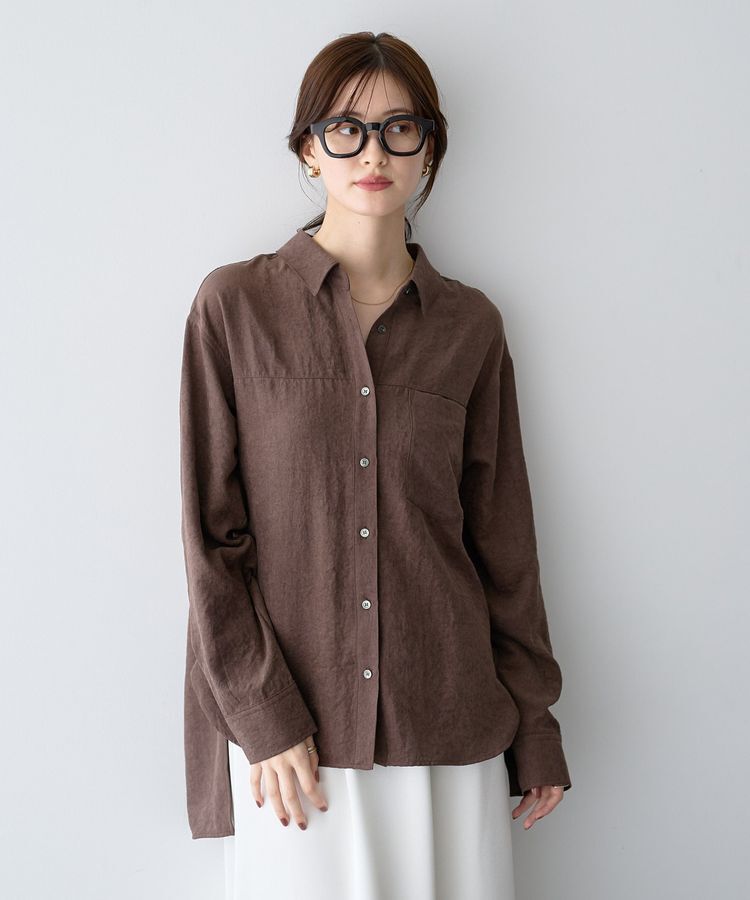 YECCA VECCA「ピーチ起毛シャツ」|シャツ・ブラウス|