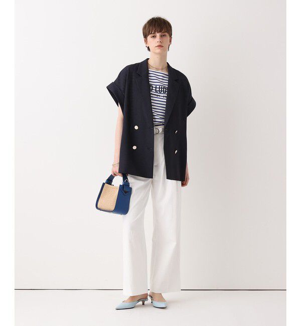 allureville「◇スラブメッシュフレンチスリーブジャケット」|テーラードジャケット|