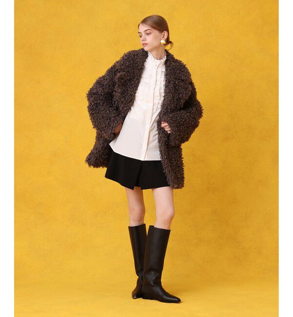 LOULOU WILLOUGHBY「フェイクプードルミドルコート」|その他|