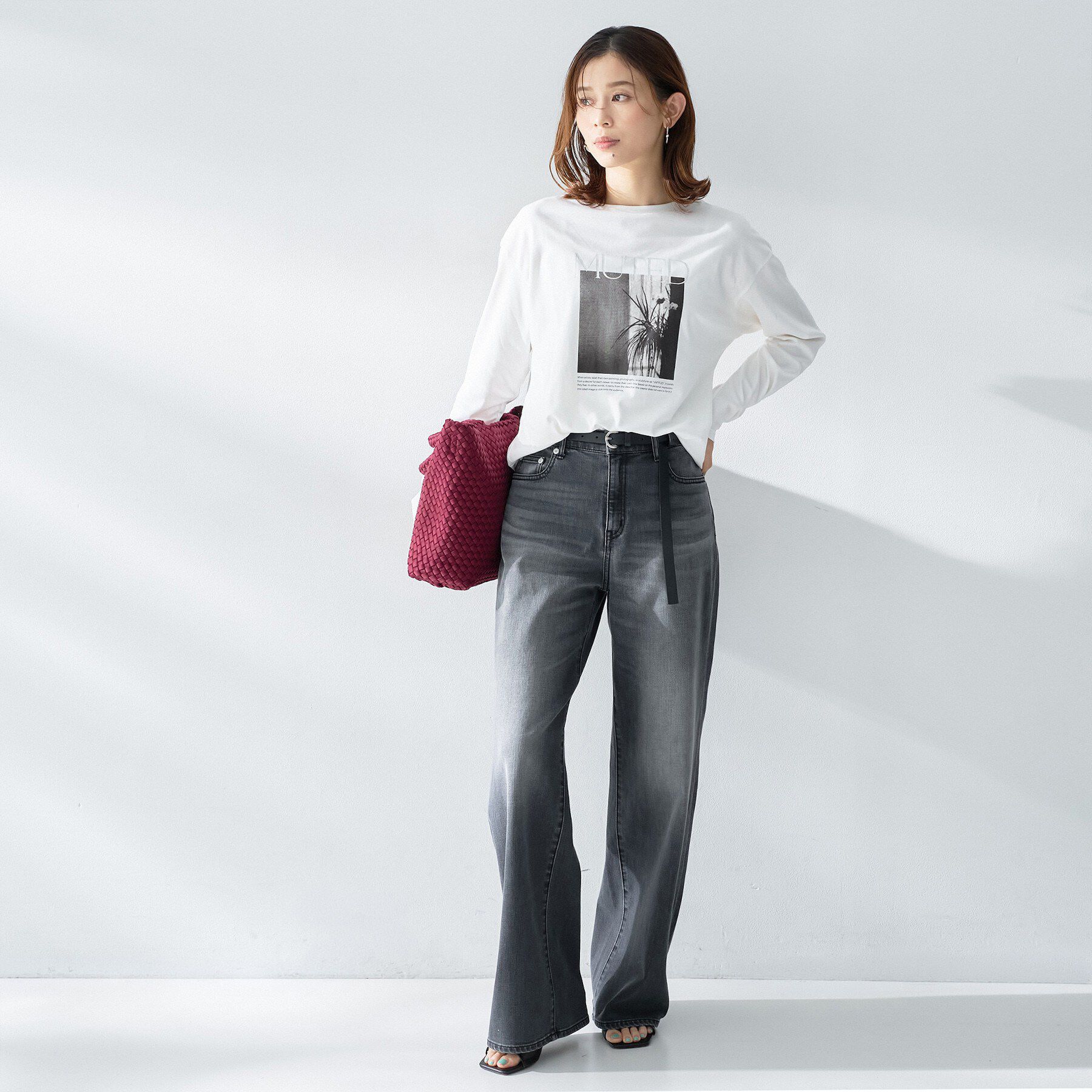 UNTITLED「【ロゴ・プリント】フォトグラフィックロンT」|Tシャツ・カットソー|