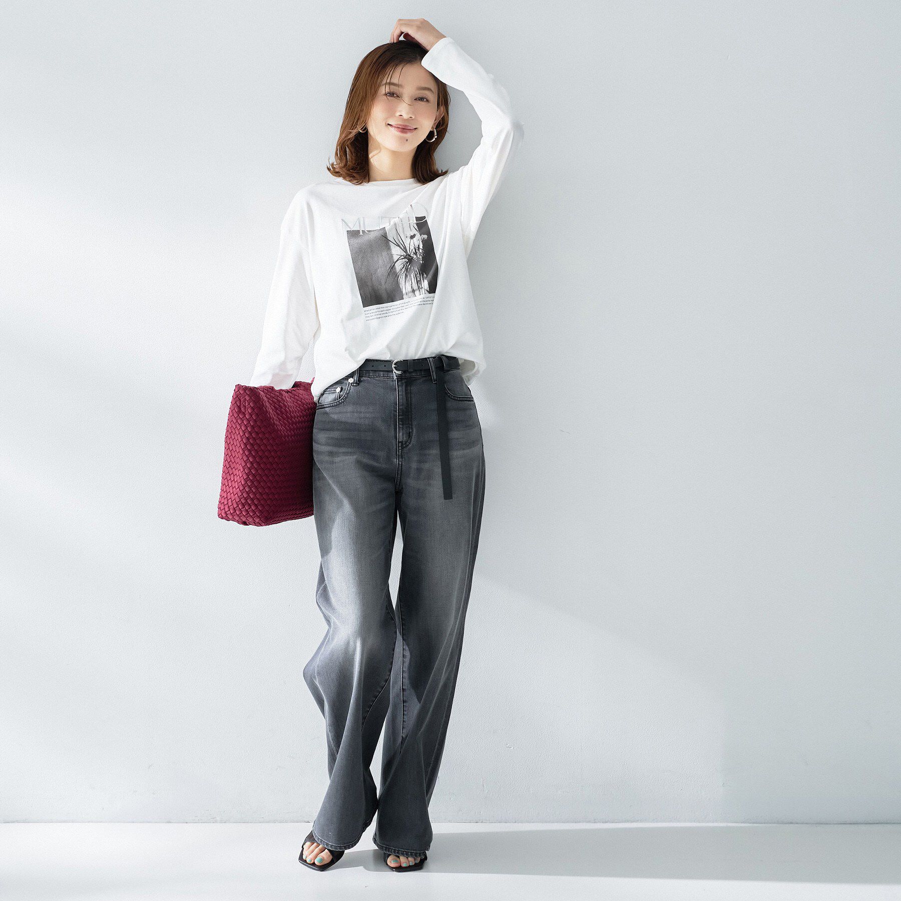 UNTITLED「【ロゴ・プリント】フォトグラフィックロンT」|Tシャツ・カットソー|