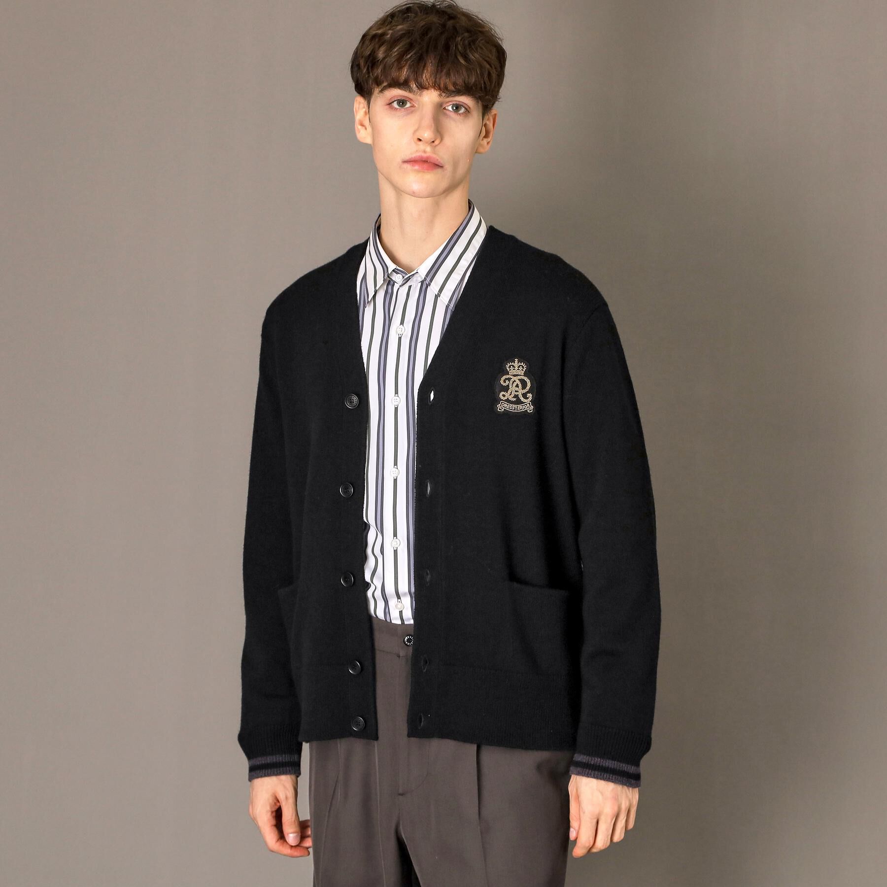 DRESSTERIOR「◆ウォッシャブル エンブレムカーディガン」|カーディガン|