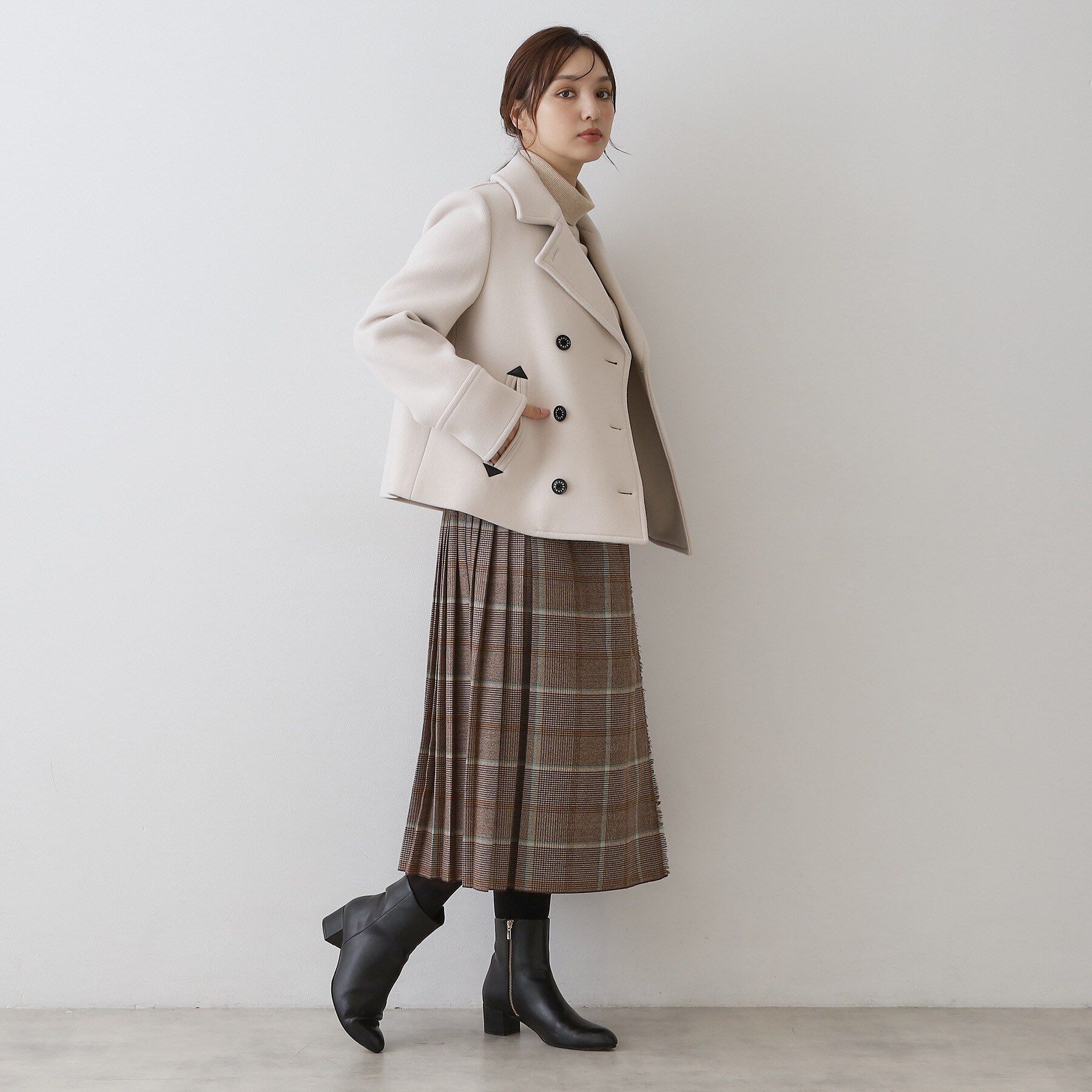 DRESSTERIOR「Super140sショートPジャケット」|テーラードジャケット|