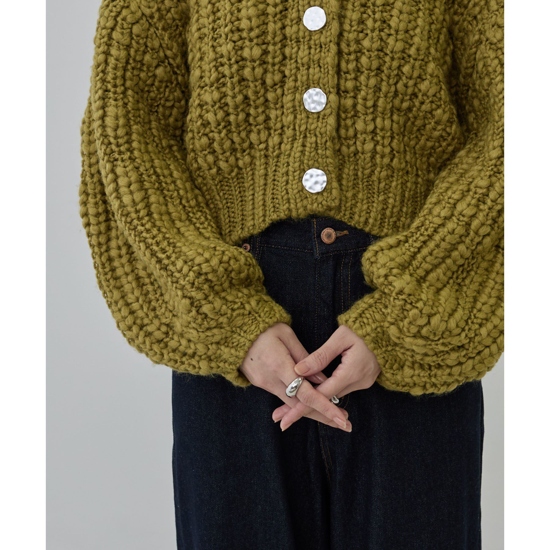 GALLEST「ローゲージニットカーディガン」|カーディガン|