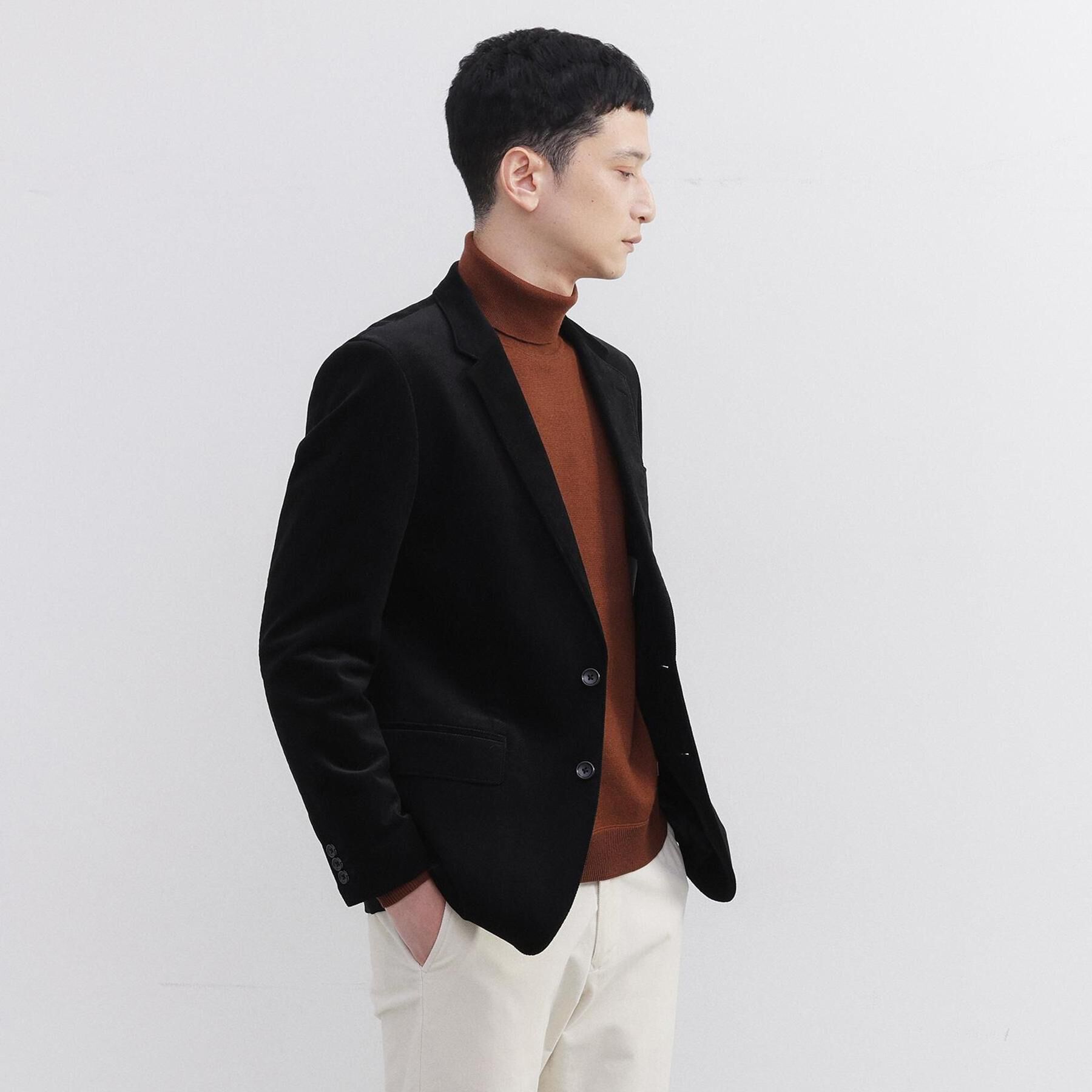 TAKEO KIKUCHI「【Sサイズ～】ストレッチコーデュロイ ジャケット」|テーラードジャケット|ブラック(019)