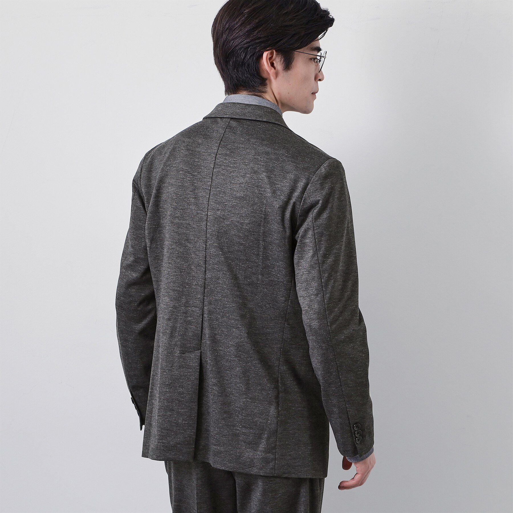 THE SHOP TK「【動きやすい、快適ビジネスジャケット】TRジャージ ジャケット　セットアップ可/洗濯機OK/ストレッ」|テーラードジャケット|