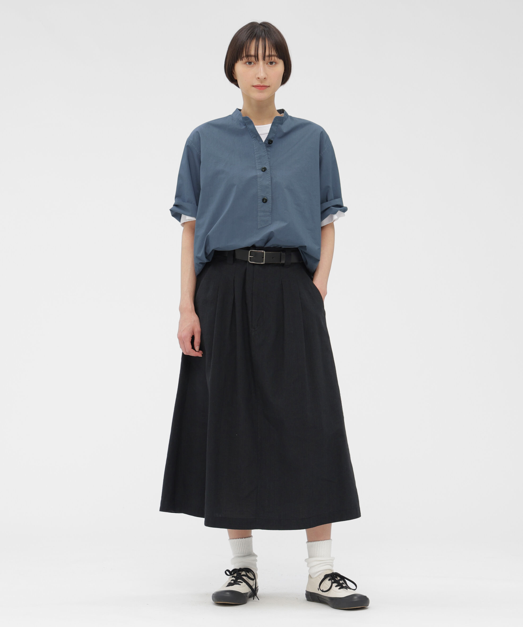 MHL.「COTTON RAMIE POPLIN SHIRT」|シャツ・ブラウス|