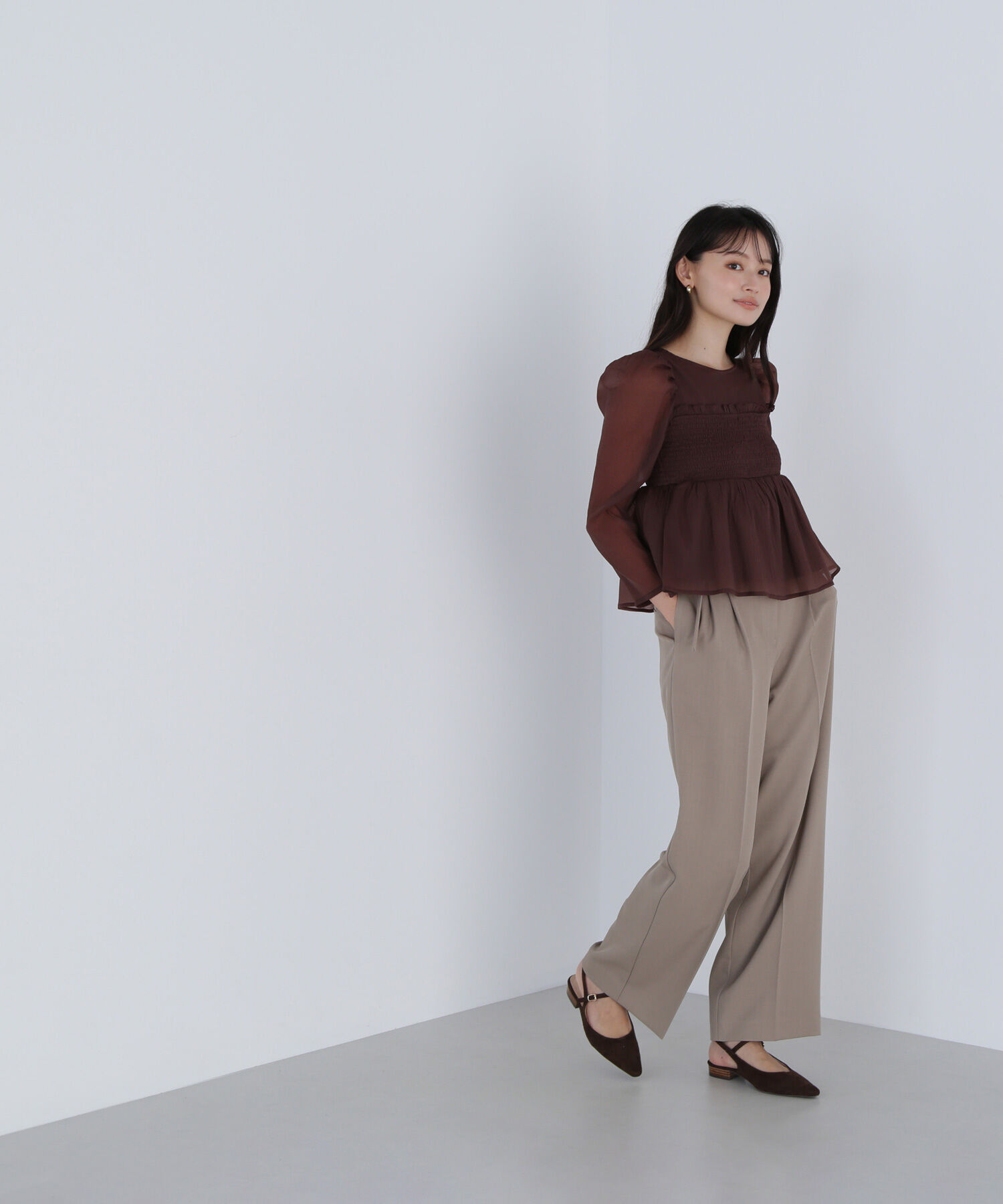  「くびれ仕込みベルテッドパンツ」|その他|