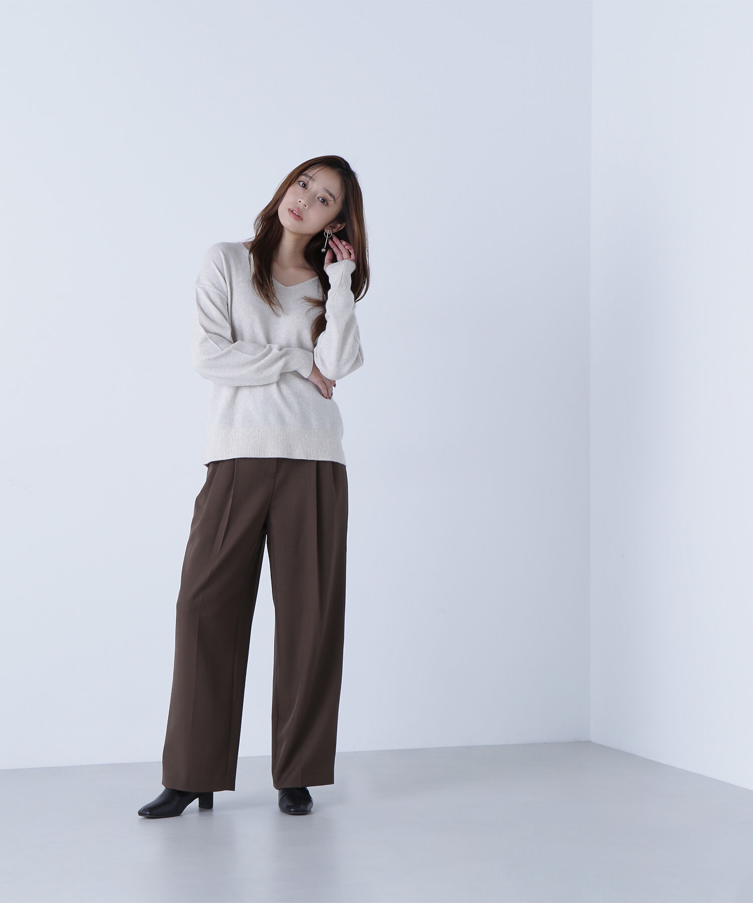  「くびれ仕込みベルテッドパンツ」|その他|