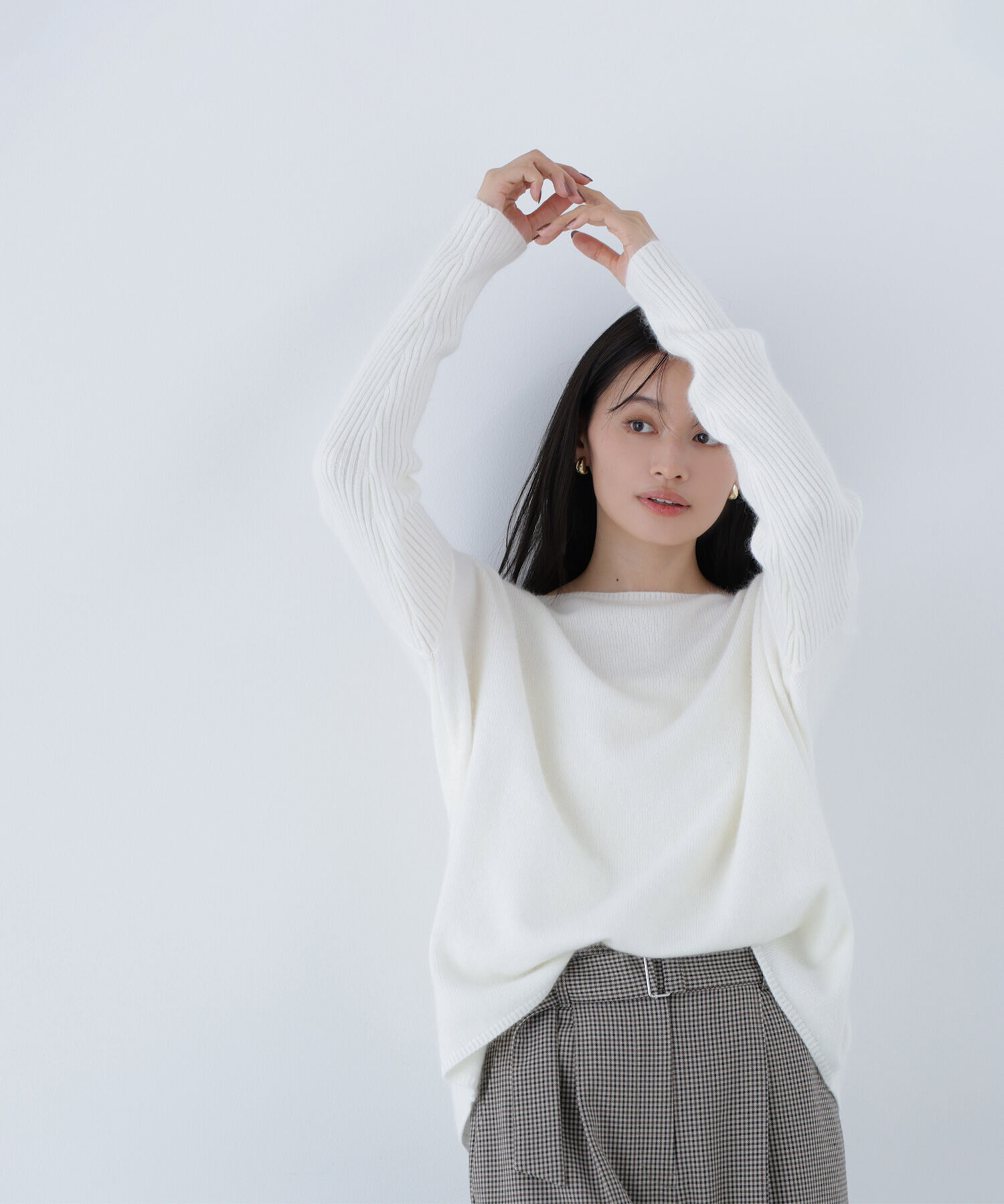  「ウールブレンドヘアリーニット＊」|ニット・セーター|
