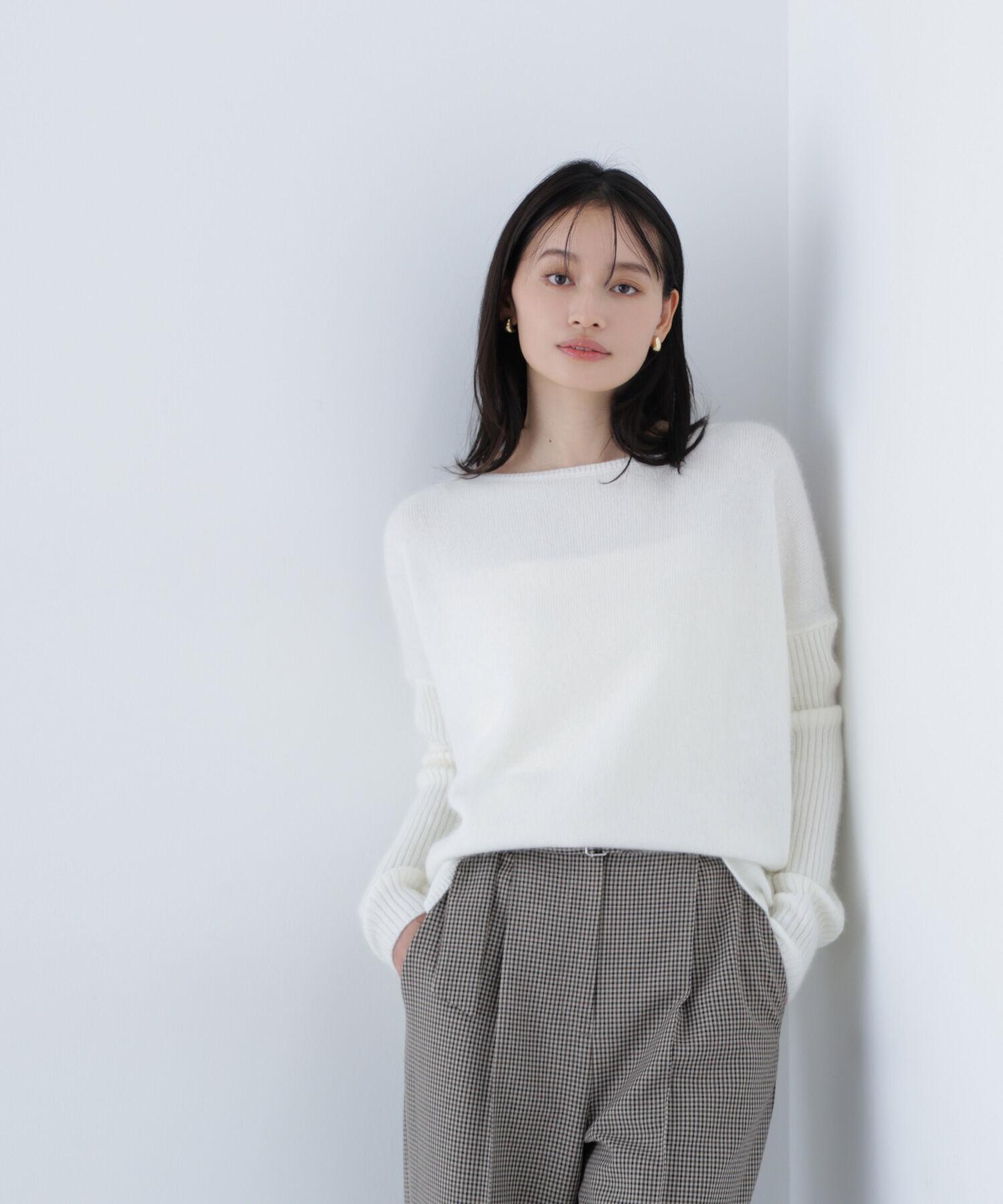  「ウールブレンドヘアリーニット＊」|ニット・セーター|