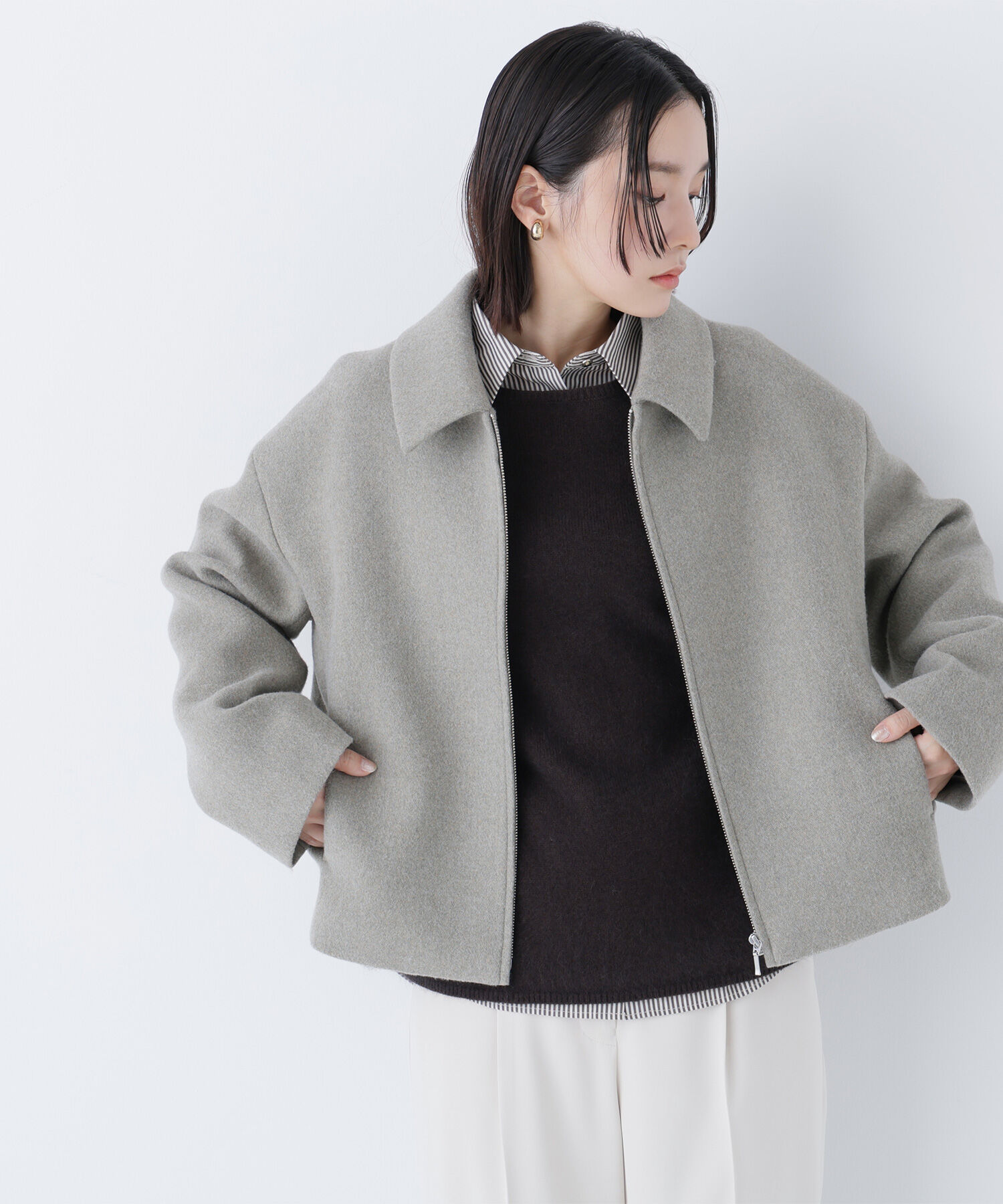  「ウールブレンドヘアリーニット＊」|ニット・セーター|