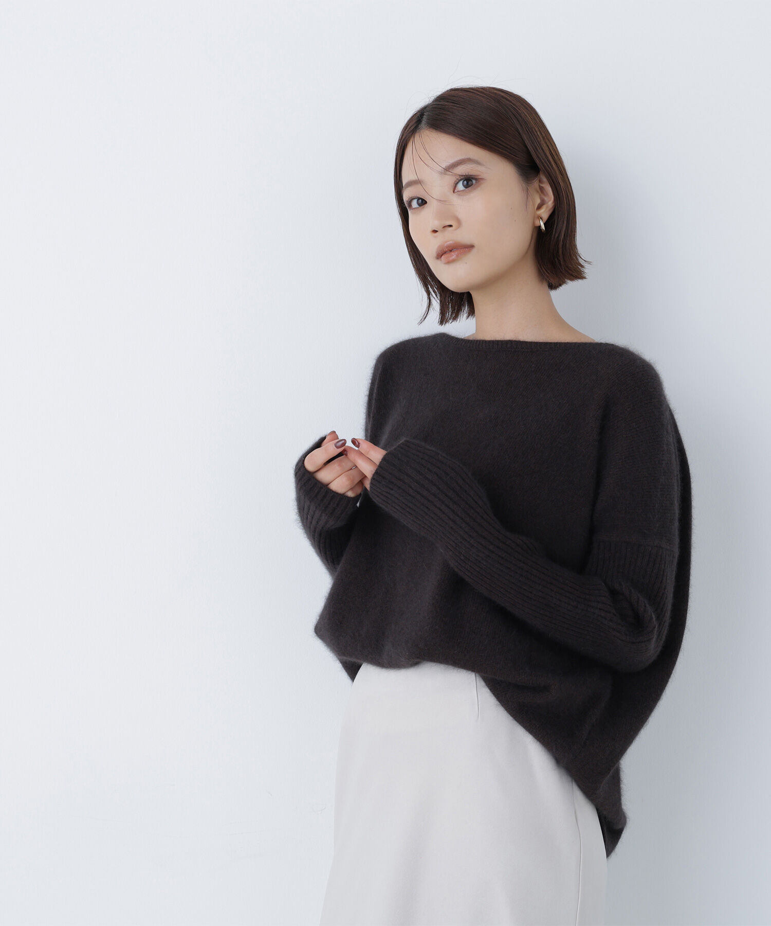  「ウールブレンドヘアリーニット＊」|ニット・セーター|