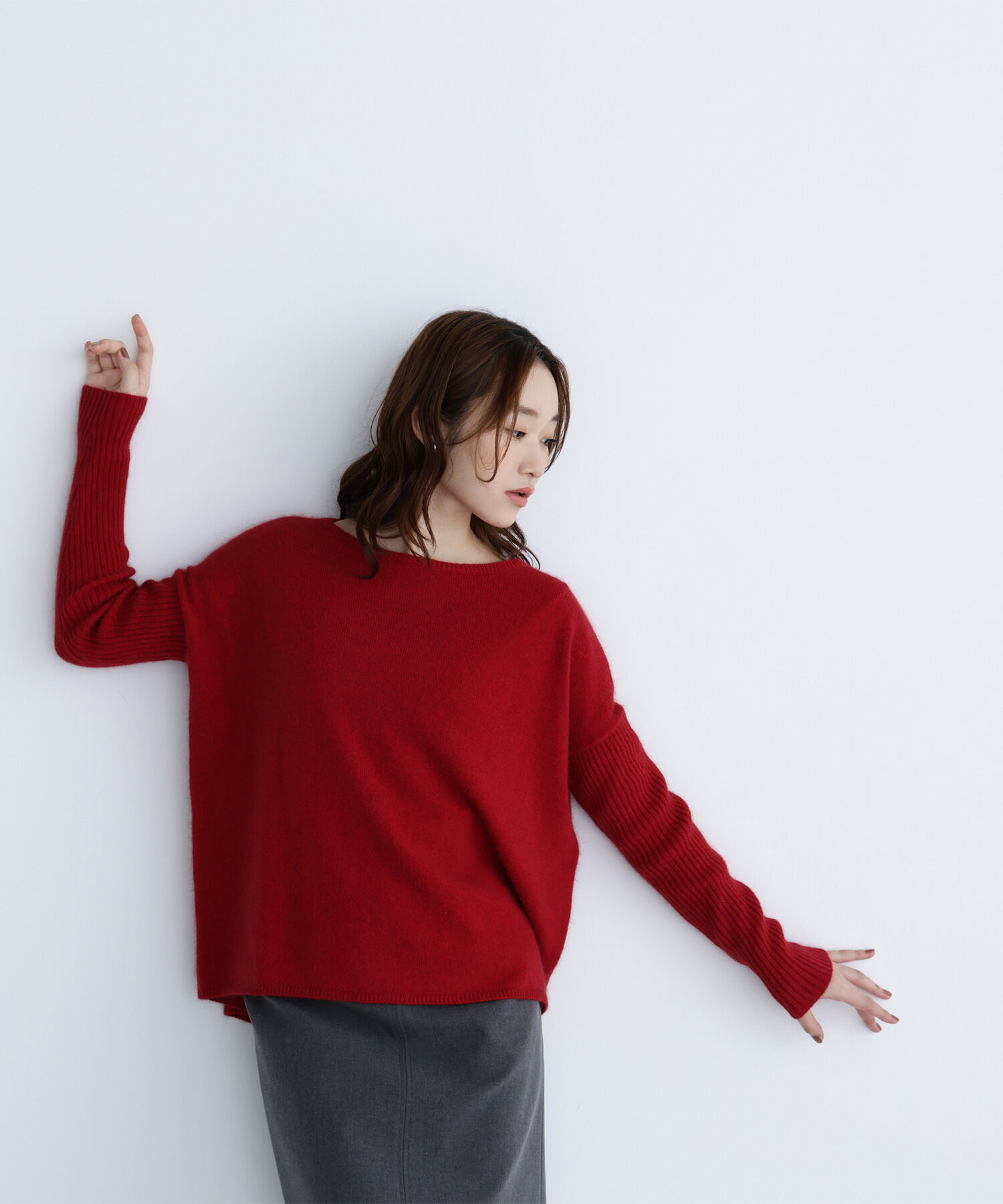  「ウールブレンドヘアリーニット＊」|ニット・セーター|